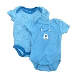Baby Views Bear Bodysuit in Blue, Size 0-3M​​​​​​​​​